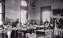 A ward in the Keswick Military Hospital