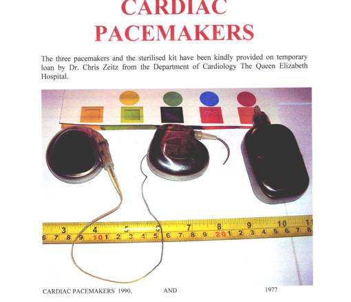 Demonstration from the QEH showing cardiac pacemakers